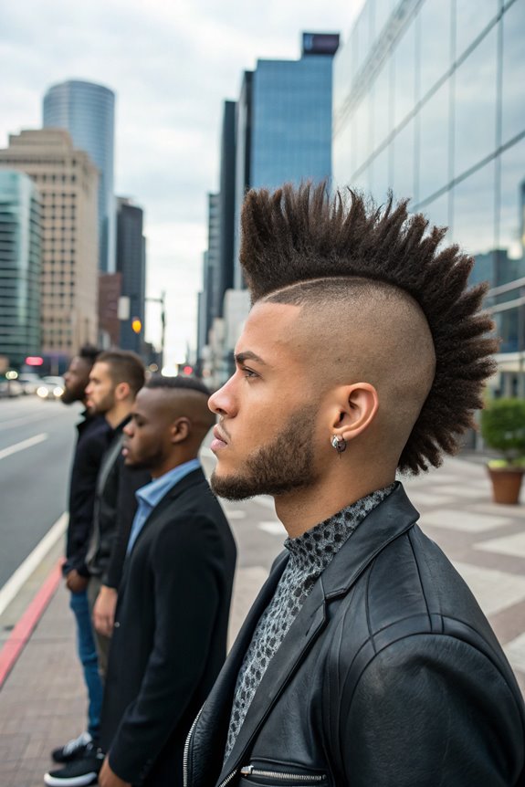 bold edgy spiked hairstyle