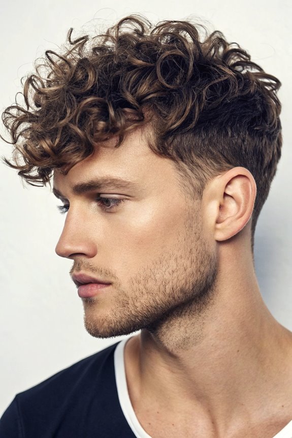 chic short curly bangs