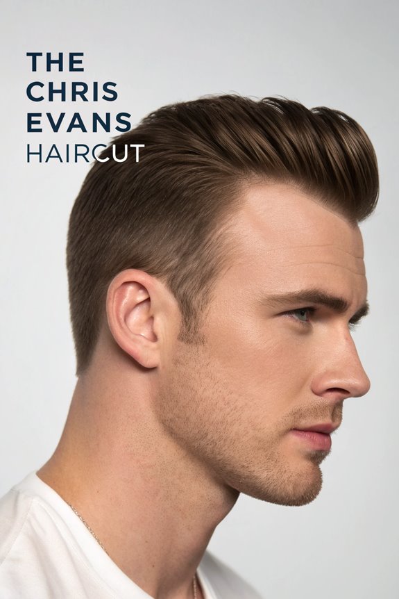 chris evans stylish haircut