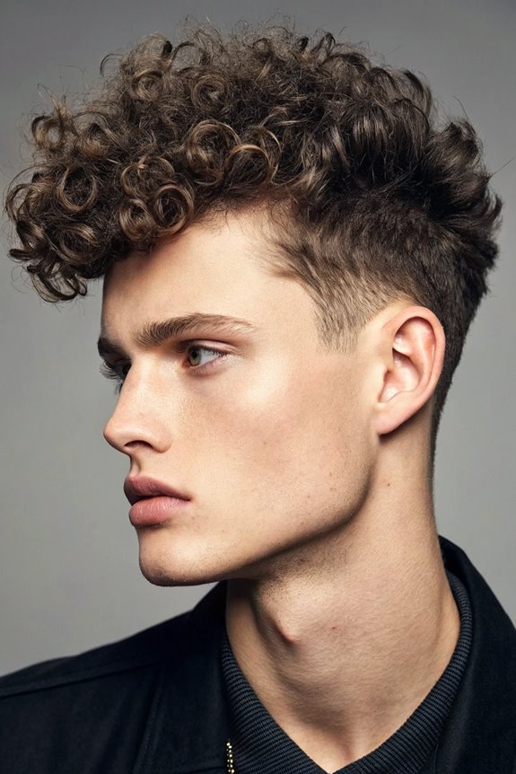 curly high top hairstyle