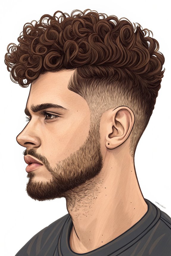 curly high top hairstyle