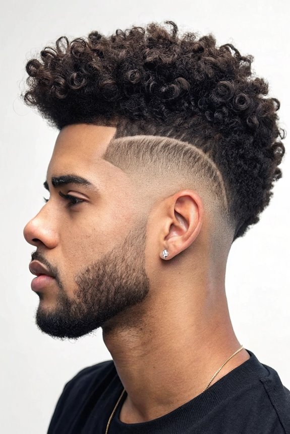 curly high top hairstyle