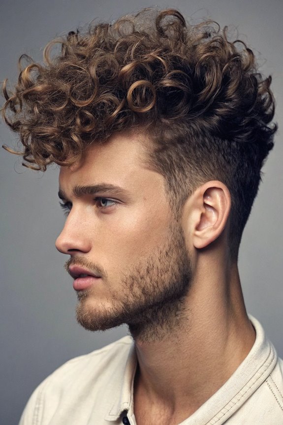 curly high top hairstyle