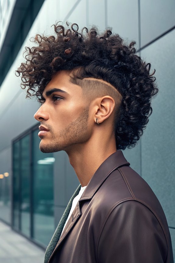 curly mullet haircut style