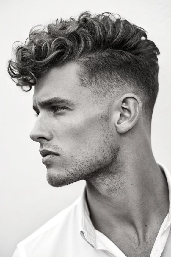 disconnected curly top style