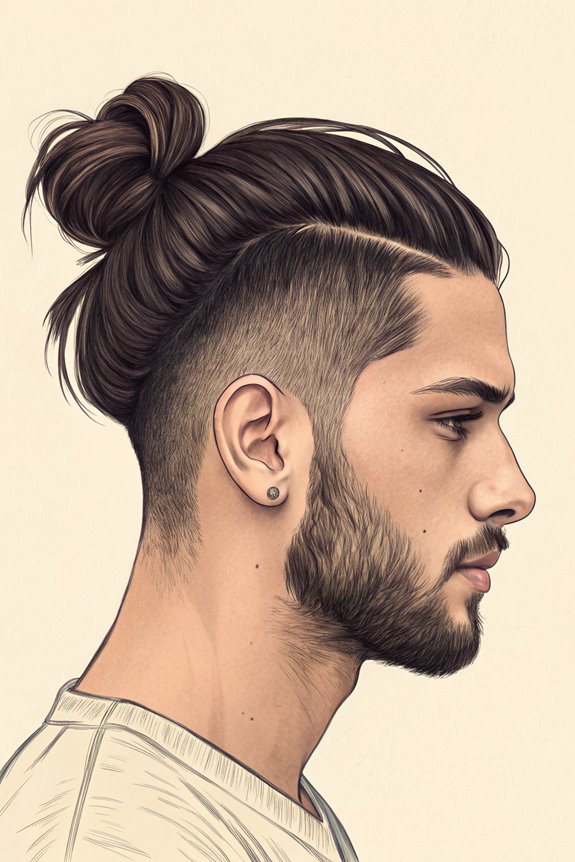 disconnected top knot style