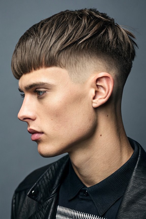 edgy geometric hairstyle design