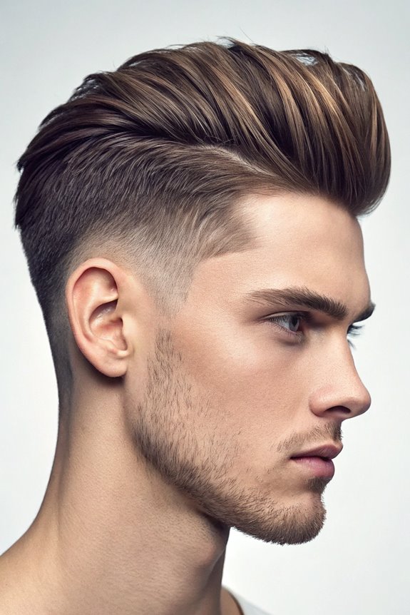 layered low fade haircut