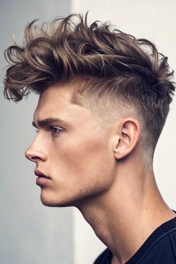 messy undercut hairstyle for boys