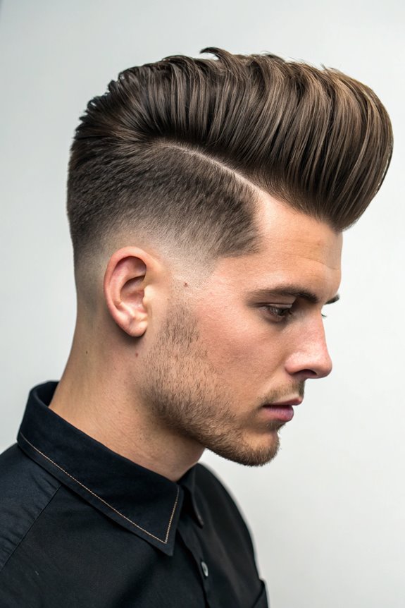 pompadour and undercut style