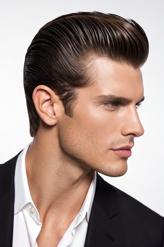 sleek hairstyle for fine hair