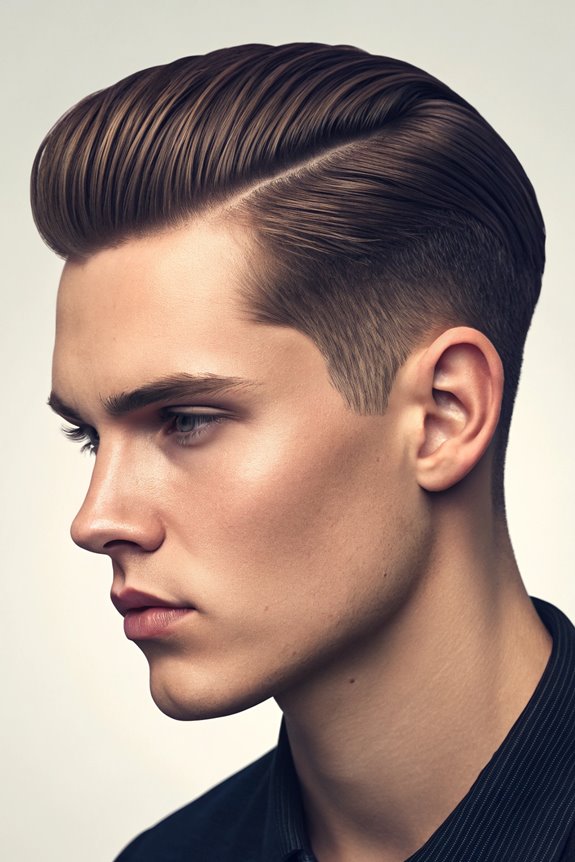 sleek low fade hairstyle