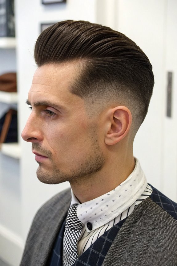 sleek low fade hairstyle