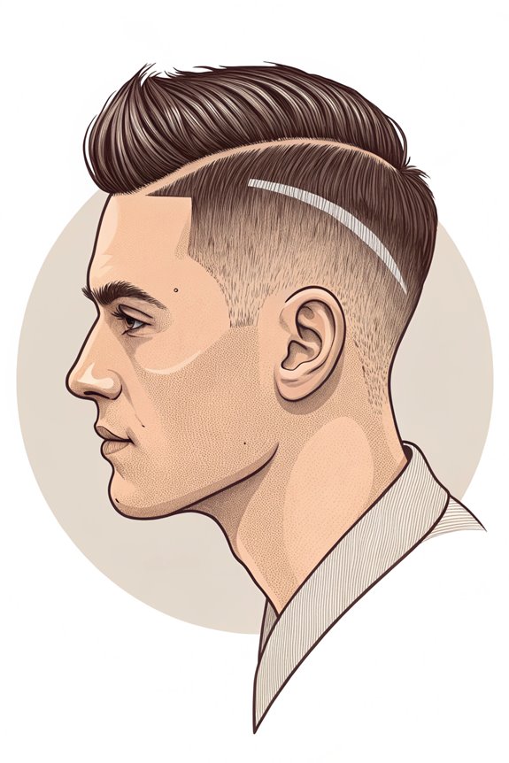 stylish comb over haircut