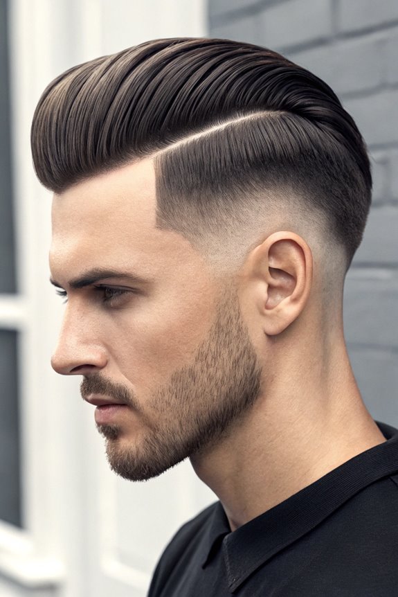 stylish comb over undercut