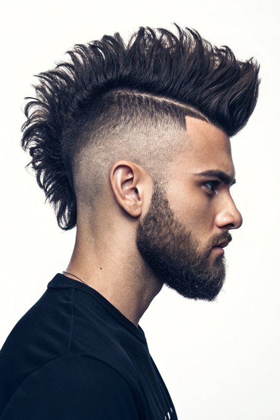 stylish edgy hair design