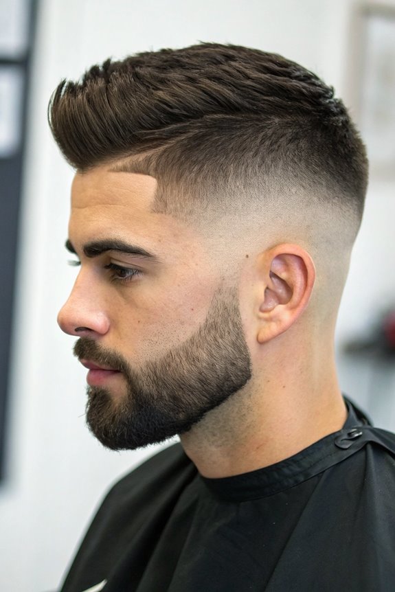 stylish fade and beard