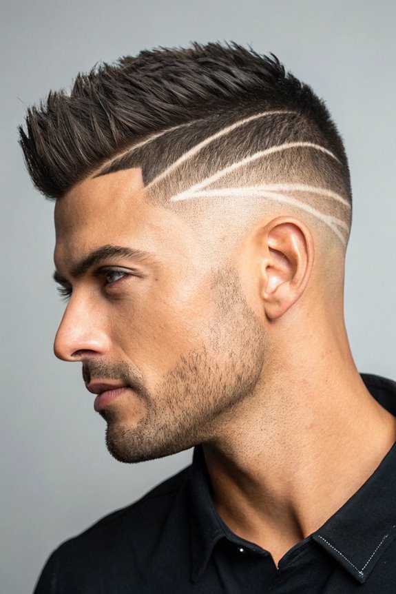 stylish fade with designs