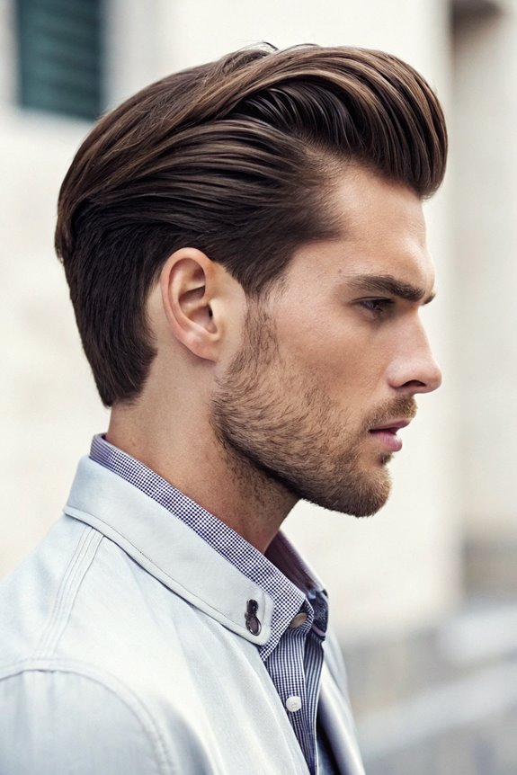 stylish hair parting technique