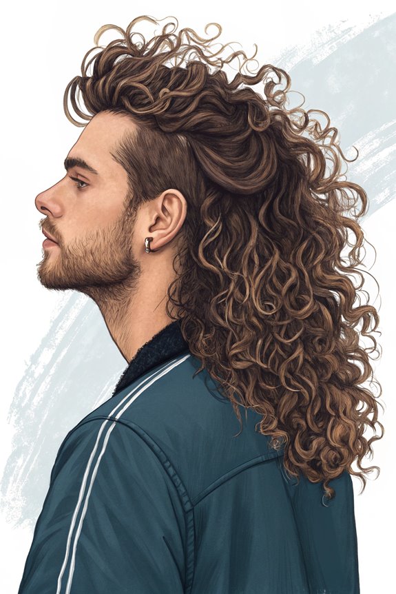 stylish long curly haircut