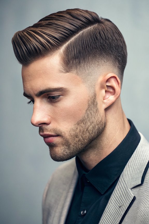 stylish low fade haircut