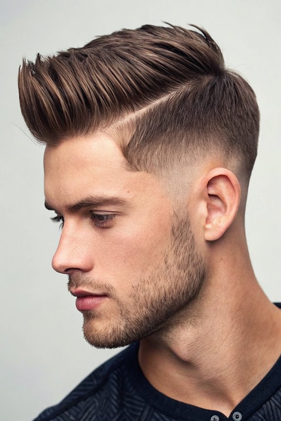 stylish low fade haircut