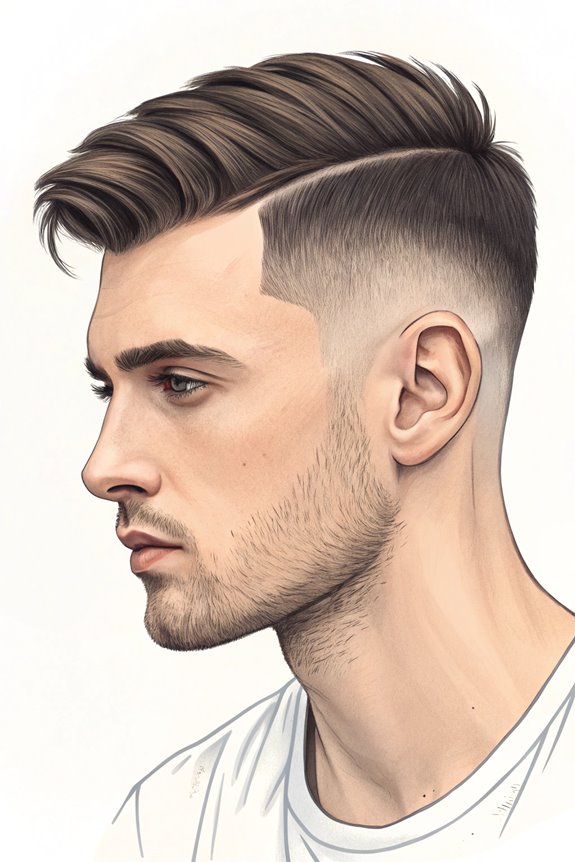 stylish low fade hairstyle