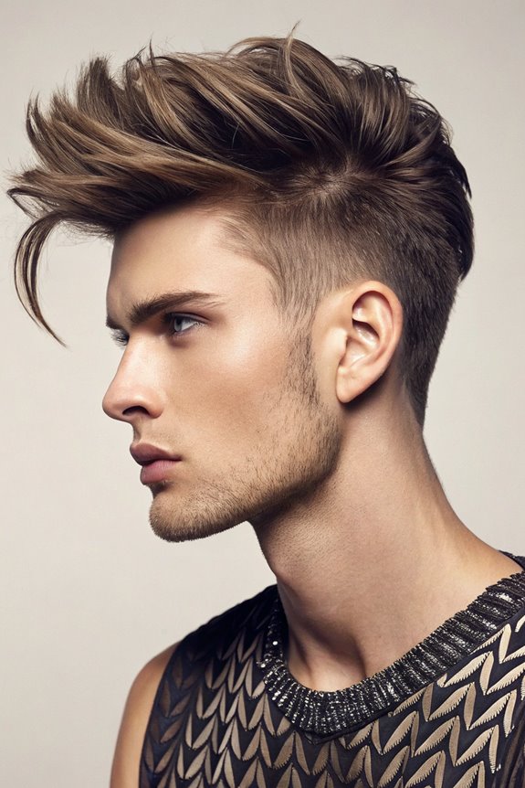 stylish tapered mullet hairstyle