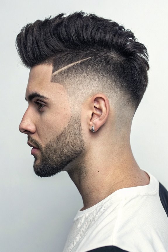 stylish v cut hairstyle