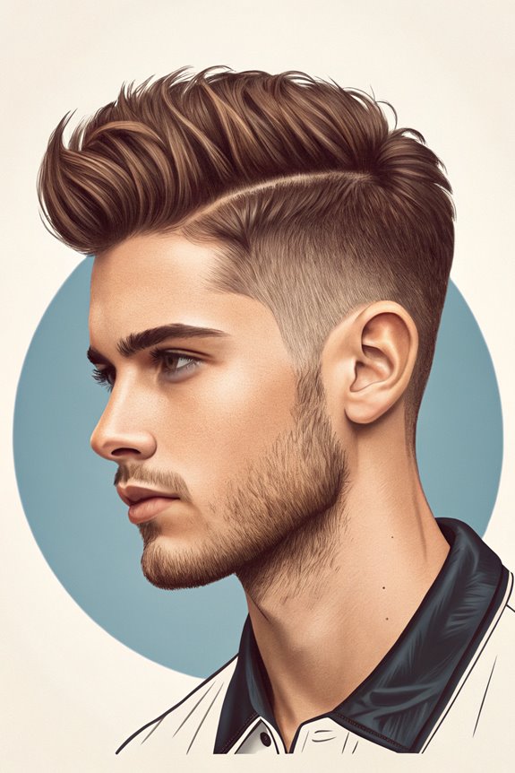 trendy faded undercut hairstyle