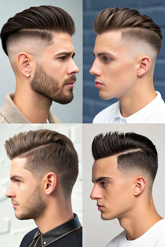 trendy short hairstyle undercut