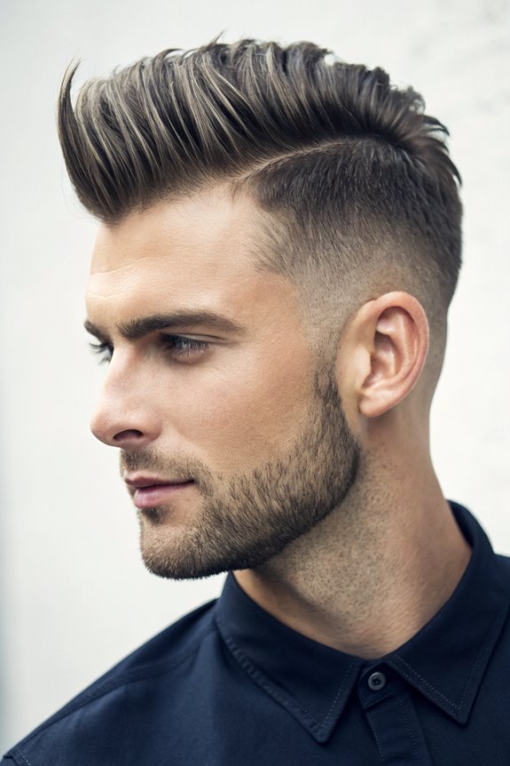 trendy spiked hairstyle variation