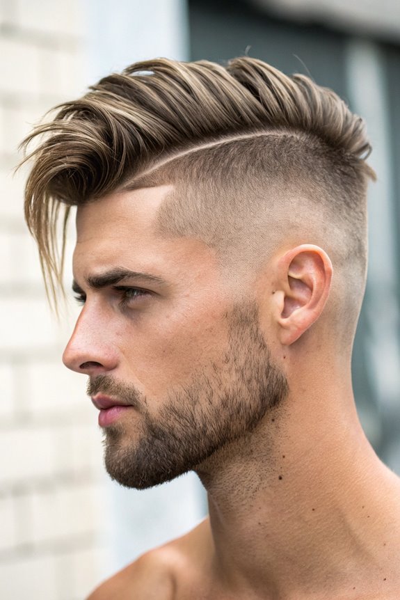 undercut with side fringe