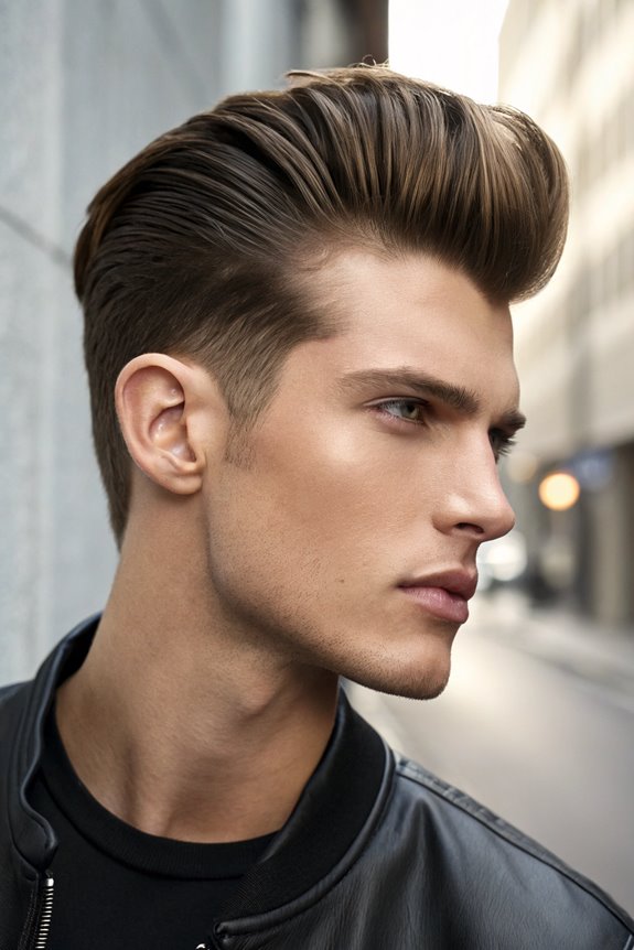 voluminous messy slick back