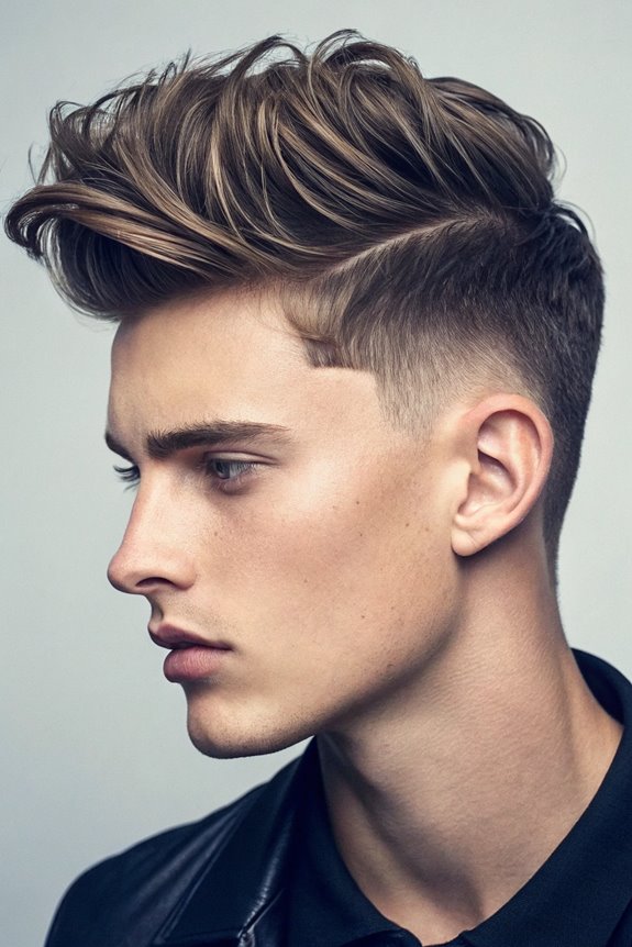 wavy thin undercut hairstyle